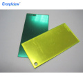 Popular light golden thin acrylic mirror sheet colored